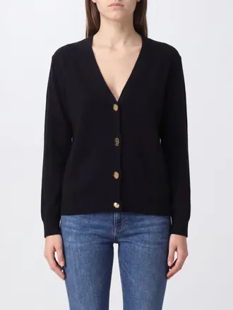 Liu Jo Cardigan in misto lana con scollo a V e logo metallico