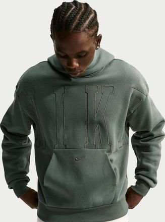 Nike Mens Solo Fleece Loose Pullover Hoodie in Green | IZ2772-303