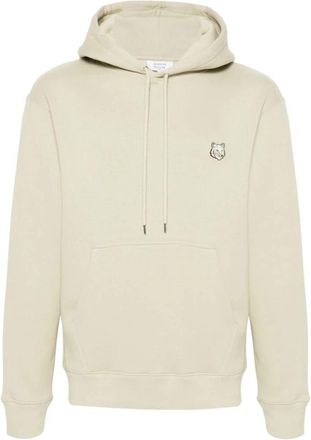 Maison Kitsun&eacute; Groene Vos Hoodie Sweatshirt - Heren - Hoodies - Groen - XL - Katoen - Hoodies & sweatvesten