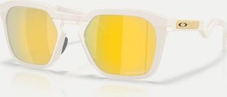 Oakley Hstn - Occhiali da sole polarizzati squadrati nebbia opaco con lenti a specchio oro-Grigio