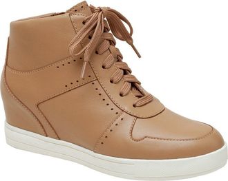 Linea Paolo LINEA Paolo Andres-L Leather Wedge Sneaker