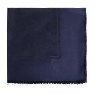 Ferragamo Silky Scarves, female, Blue, Size: ONE SIZE Silk Scarf