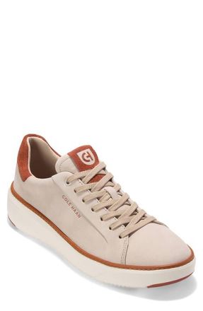 Cole Haan GrandPro Topspin Sneaker in Sesame Nubuck /Cinnabar at Nordstrom, Size 8