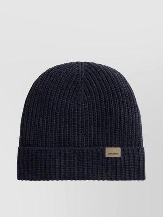 Woolrich logo cuff fold-over beanie