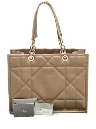 Dior medium Essential leather tote bag - women - Calf Leather/Calf Suede - One Size - Neutrals