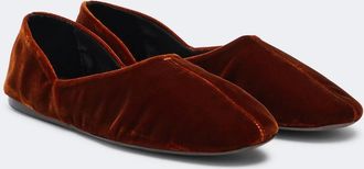 Khaite Jane velvet ballet flats