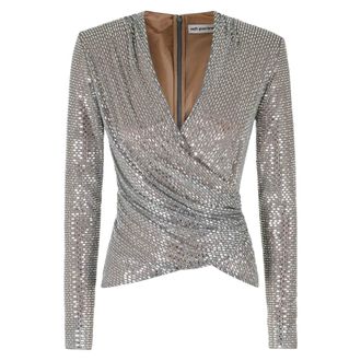Self Portrait Donna, Top, Grigio, XS, new