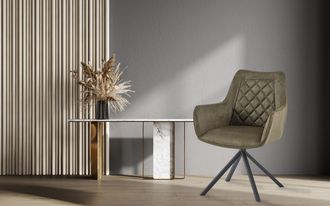 Kayoom Drehstuhl »Stuhl Aeron 125, mit Armlehne, 180° drehbar, mit Rückholautomatik« () 1 Stk.180°-drehbar mit Auto-Rückholfunktion,einfaches Aufstehen mit A