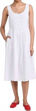 Rolla's Leonie Midi Dress In White