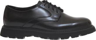 Doucal's Stringata Derby - Heren - Veterschoenen - Zwart - 39 EU - Leer - Schoenen