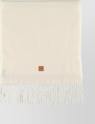 A.P.C. virgin wool fringed scarf