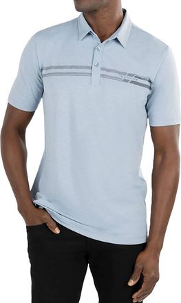 Travis Mathew Desert Drive Golf Polo In Faded Denim