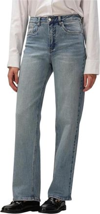 Gestuz Dames Jeans Gzjade Hw Straight Jeans - Dames - Regular Fit Jeans - Blauw - W26 - Katoen - Jeans