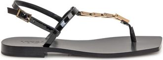 Versace Black Embellished Sandals