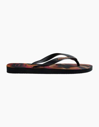 Havaianas Womens Womens Hav. Top Camu New Graphite 35 36 Flip Flops - Black - Size: 7/6.5/6