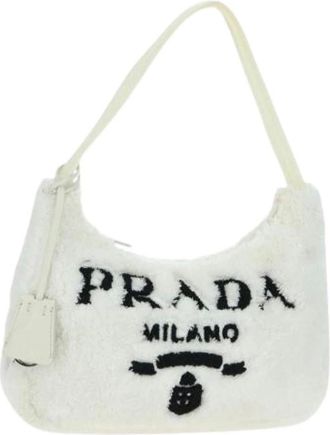Prada Pre-owned Shoulder Bags, female, White, Size: ONE SIZE Pre-owned Vintage Shoulder Bag