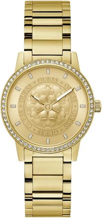 Guess Dames Armbandhorloge Petal goud Gw 0747L2 - Dames - Horloges - Geel - ONE Size - Accessoires