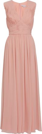 Gina Bacconi Womens Saina Chiffon Maxi Dress - Peach - Size 18 UK