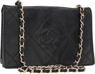 Chanel Pre-owned Shoulder Bags, female, Black, Size: ONE SIZE Pre-owned Vintage Shoulder Bag