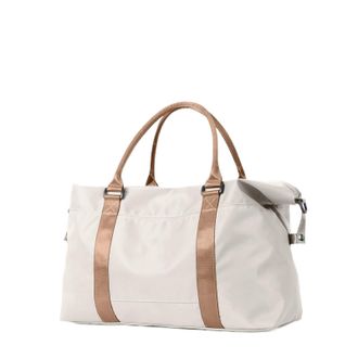 Generic Compatible For Bag 45x36x20 Travel Men Women Large-Capacity Hand Luggage Short Distance Weekender Overnight duffel(Beige Brown)