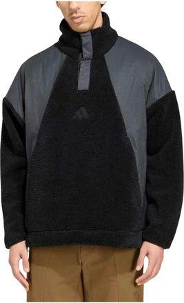 adidas Terrex Xploric Climawarm High Pile Snap Pullover - Sport - Hombre - Negro - XL