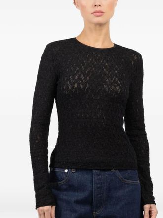 Rag & Bone long-sleeve T-shirt - Zwart