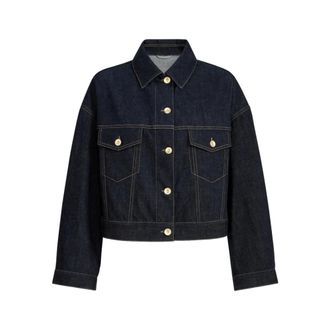 Brunello Cucinelli Brunello Cucinelli, Denim Jackets, female, Blue, Size: 2XS Outerwear Brunello Cucinelli