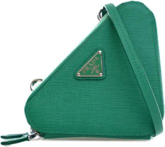 Prada Pre-owned Cross Body Bags, female, Green, Size: ONE SIZE Pre-owned Leather prada-bags