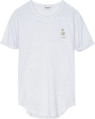 Isabel Marant Tops, Dames, Wit, S, Linnen, Koldia T-Shirt