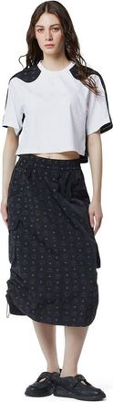 MCM Monogram Midi Skirt in Recycled Nylon in Black at Nordstrom, Size X-Large