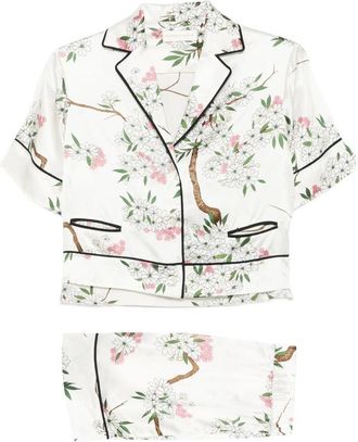 Olivia Von Halle Arletta Anaa Floral-print Pajamas