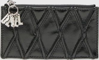 Diesel Card holder in quilted naplak leather - Card cases - Woman - Black