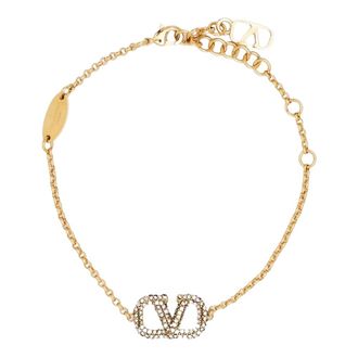 Valentino VLogo Signature Bracelet - female - Valentino - Bracelets - Yellow - ONE SIZE - Accessories