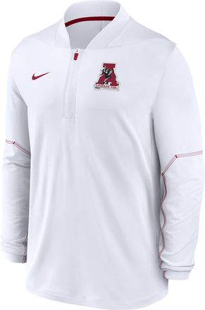 Nike Alabama Sideline Nike Mens Dri-FIT College 1/2-Zip Top in White | 03BA08DVABV-UCQ