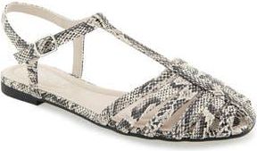 Kenneth Cole Reaction Moreno Fisherman Sandal in Cream Snake at Nordstrom Rack, Size 8.5