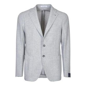 Tagliatore Blazers, male, Gray, Size: L Deconstructed Gray Jacket Double Vent