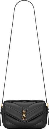 Saint Laurent Loulou Toy Crossbody Bag In Matelass&eacute; Lambskin