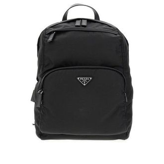 Prada Re-Nylon and Saffiano leather backpack Man One Size