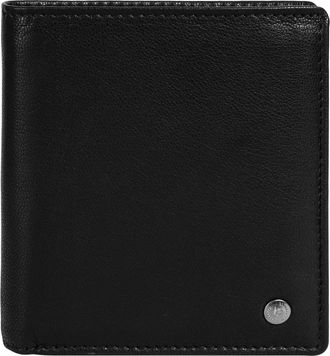 Bugatti Geldb&ouml;rse BUGATTI BLACK MAGIC, Herren, schwarz, Leder, leicht gl&auml;nzend, unifarben, Kleinlederwaren Geldb&ouml;rse, echt Leder