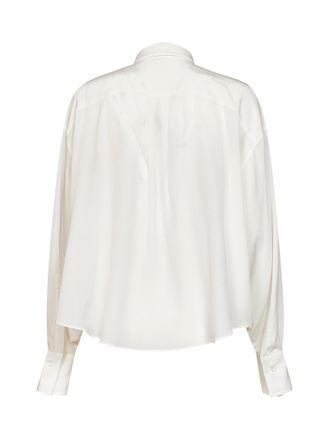 Brunello Cucinelli Womens Shirt Cr&ecirc;pe De Chine Silk - White