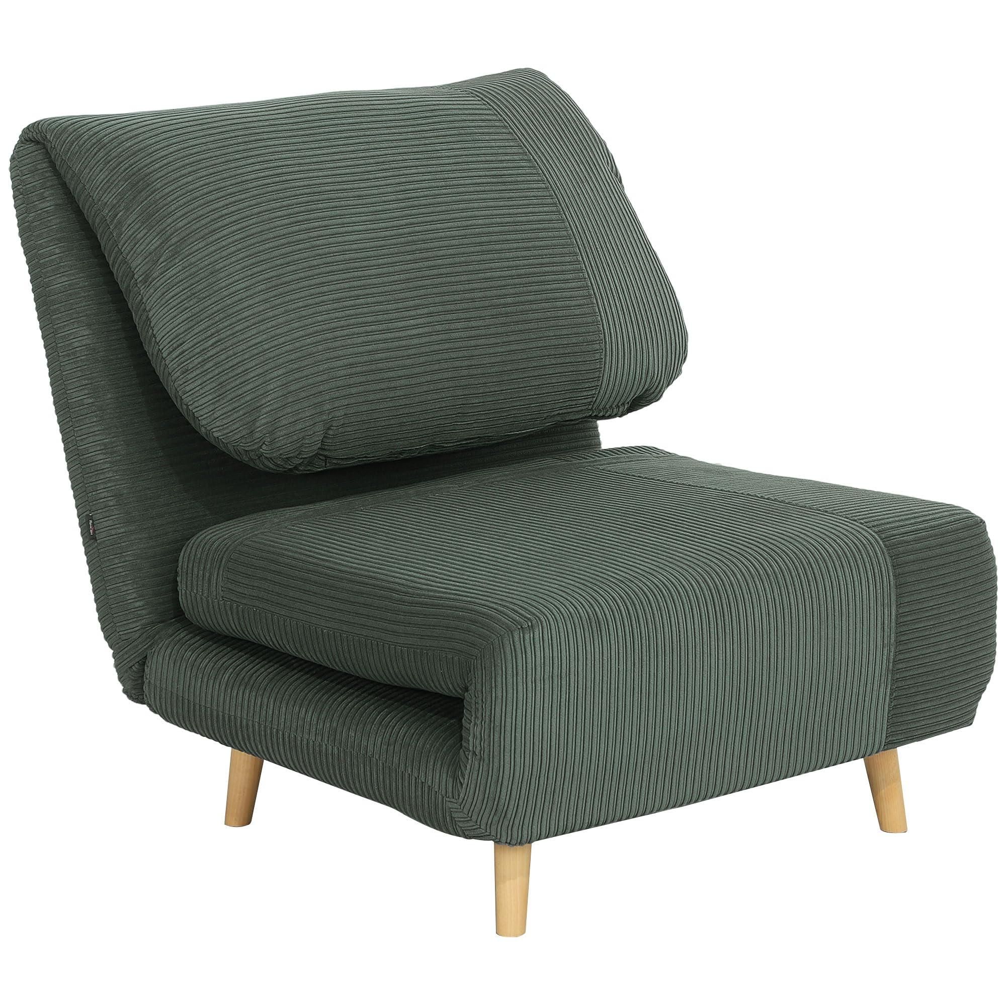 HOMCOM 2 in 1 Schlafsessel Klappbar Schlafsofa mit Bettfunktion Verstellbarer Rückenlehne, Gästebett bis 200kg Relaxsessel in Cordoptik Klappsessel für Wohnz ab 249,90 €