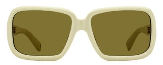 Jacquemus JAC86S Oversized Acetate Frame Sunglasses - Beige
