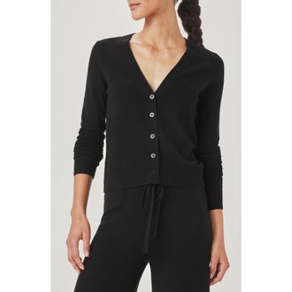 Splendid Christa Cropped Cardigan in Black at Nordstrom, Size Small