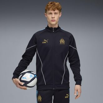 Puma Giacca Olympique de Marseille KING Anthem da uomo, Abbigliamento, Blu, XXS