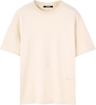 Jacquemus Beige Round Neck T-Shirt