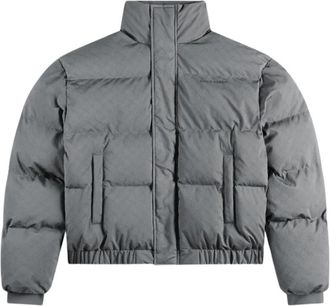 Daily Paper Clothing Renako Monogram Puffer Jacket - Heren - Winterjassen - Grijs - XL - Polyester - Jassen