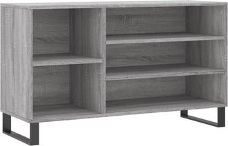 vidaXL Vidaxl - Mueble Zapatero Madera Contrachapada Gris Sonoma 102x36x60 Cm