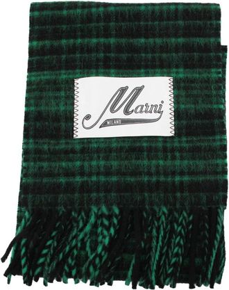 Marni Accessoires, Heren, Groen, ONE Size, Marni Sjaals