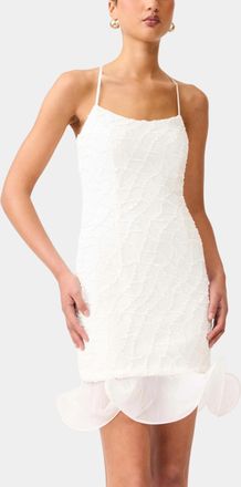 Elliatt Alexandra Strap Mini Dress In White
