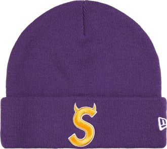 SUPREME x New Era SS26 Devil S Logo Beanie Purple SUP-SS26-1018-PUR